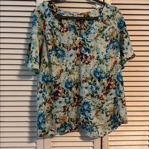 Counterparts Multicolor Floral Top